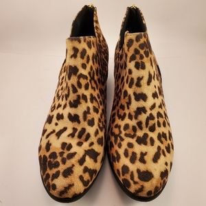 Just Have Faux Animal Print Ankle Boots